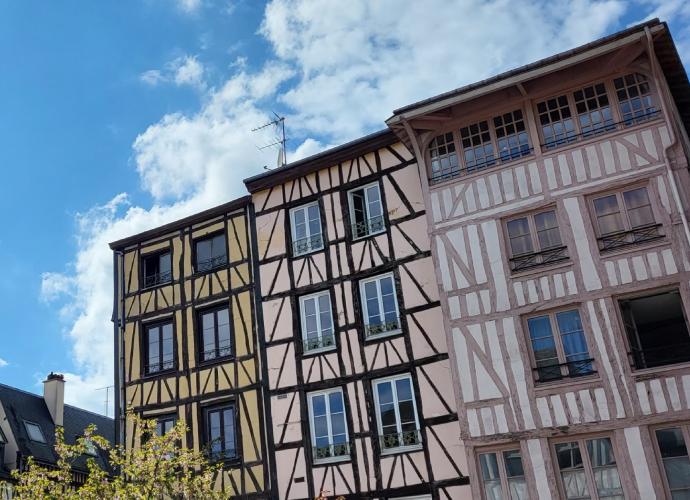 Rouen, maisons à colombage